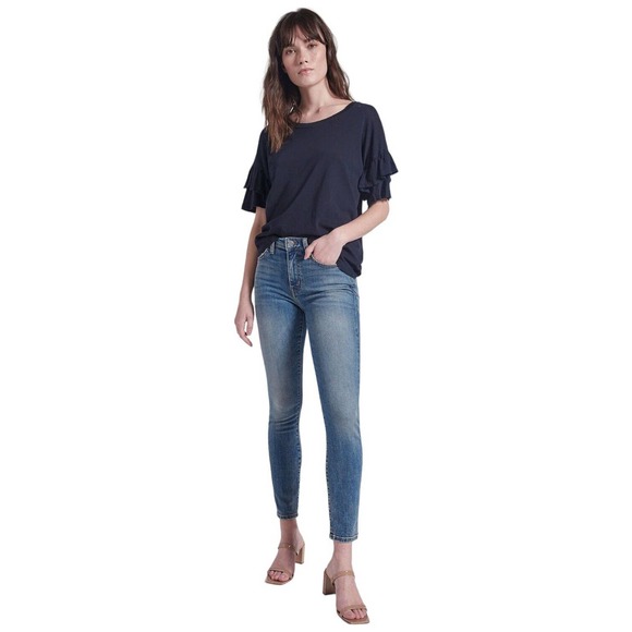 Current Elliott The Stiletto Ankle Skinny Carnival Blue 27 - Picture 11 of 14